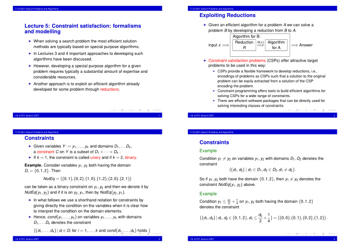 exploiting reductions