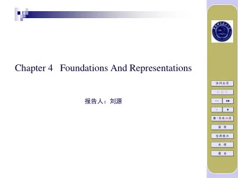 Chapter 4 Foundations And Representations     I K   w &lt;  4