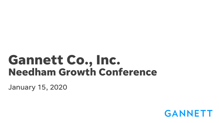 gannett co inc