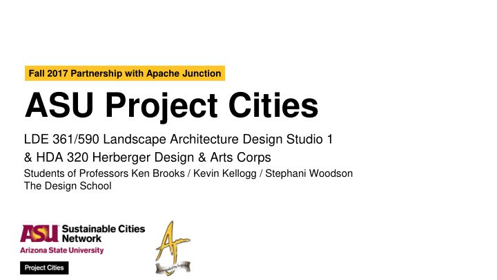 asu project cities