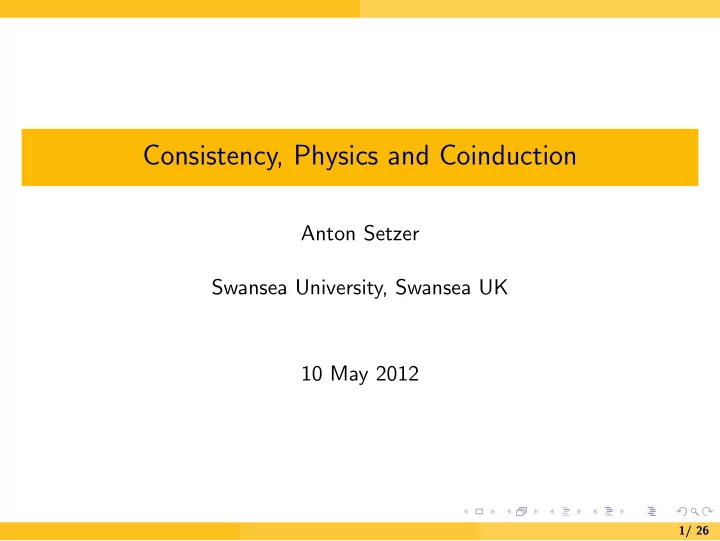 consistency physics and coinduction