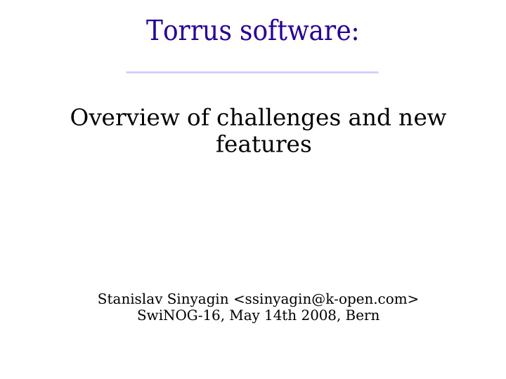 torrus software