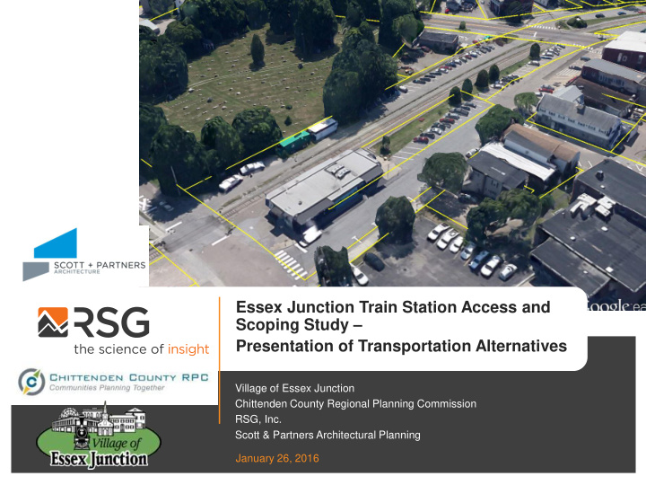 essex junction train station access and scoping study