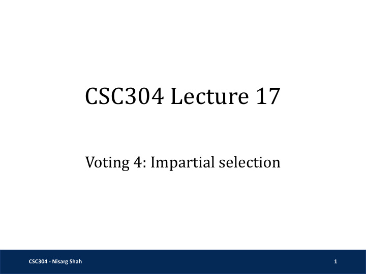 csc304 lecture 17