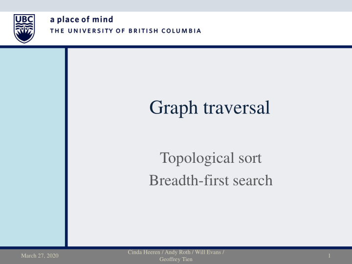 graph traversal