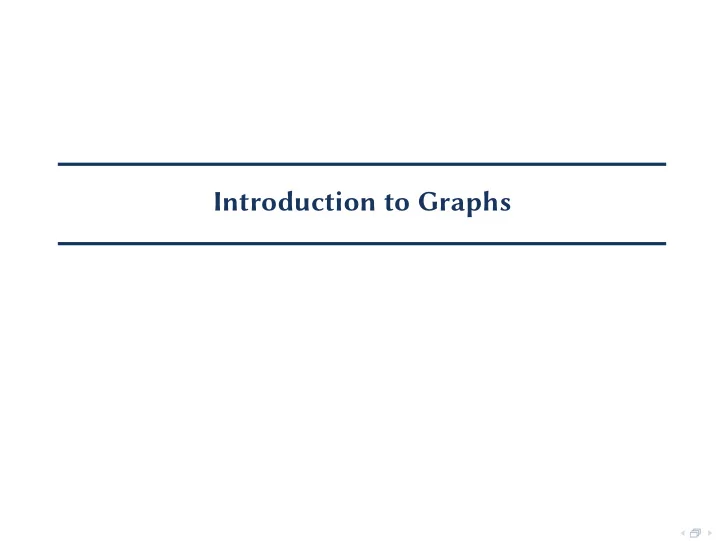 introduction to graphs historical motivation seven
