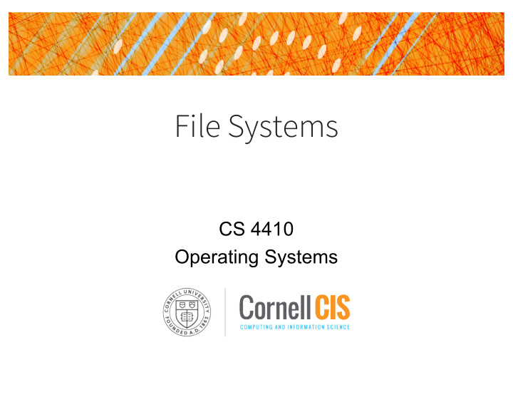 file systems