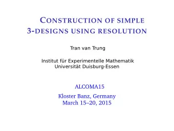 APPLICATIONS  For applications of Constructions I and II we implicitly use the following  result