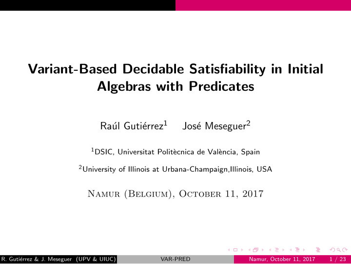 variant based decidable satisfiability in initial