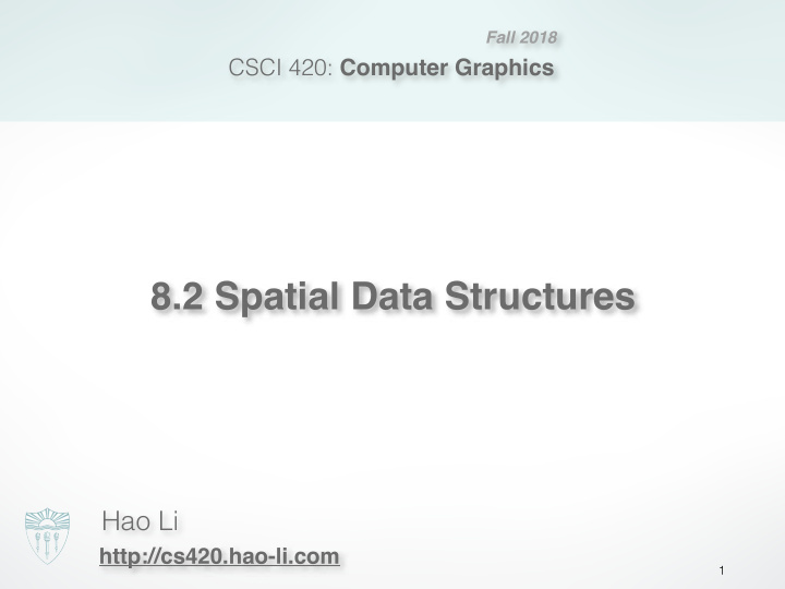 8 2 spatial data structures