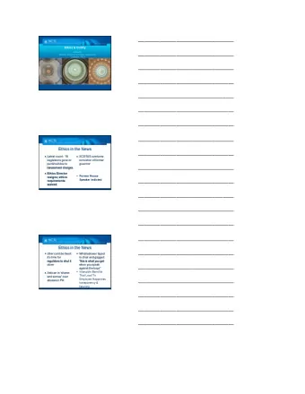 ___________________________________  Ethics &amp; Civility  ___________________________________