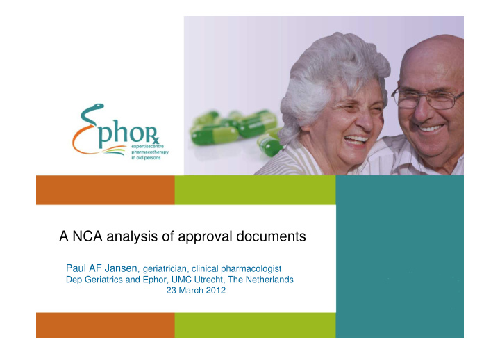 a nca analysis of approval documents