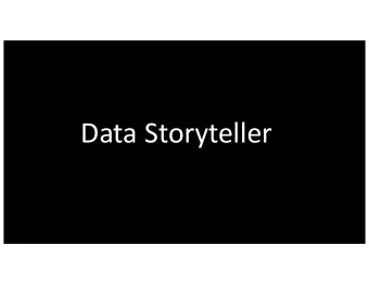 Data  Storyteller  Data  Urban  Science  Planning  Across  City  government,