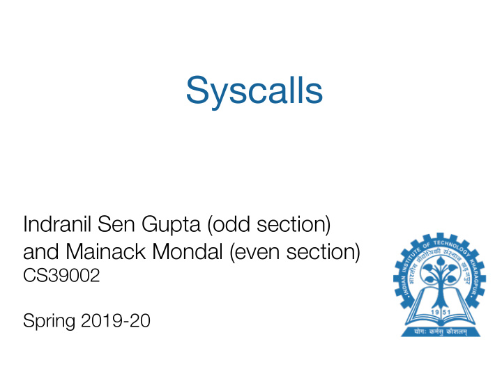 syscalls