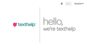 Hello, Im Will.  Will Lewis  Customer Relations Manager  Texthelp  @TH_Will