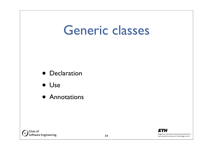 generic classes