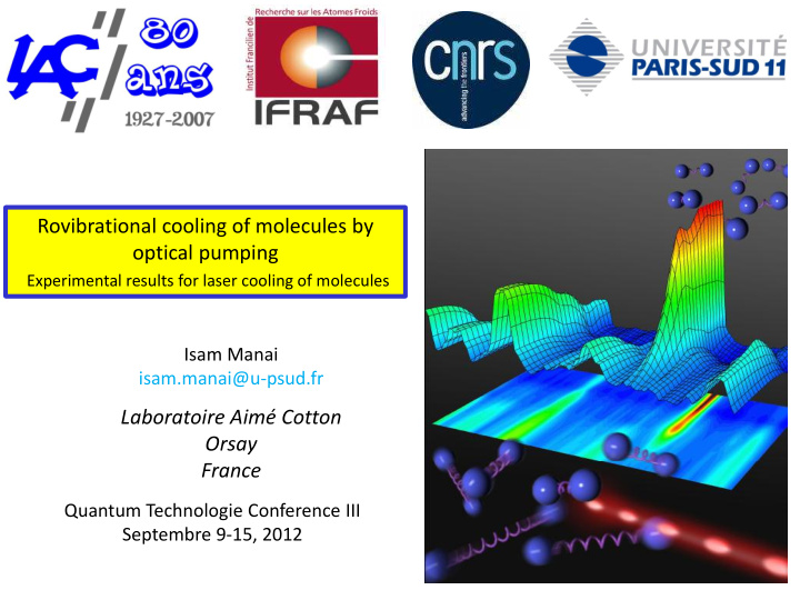 rovibrational cooling of molecules by optical pumping