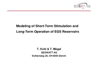 modeling of short term stimulation and long term