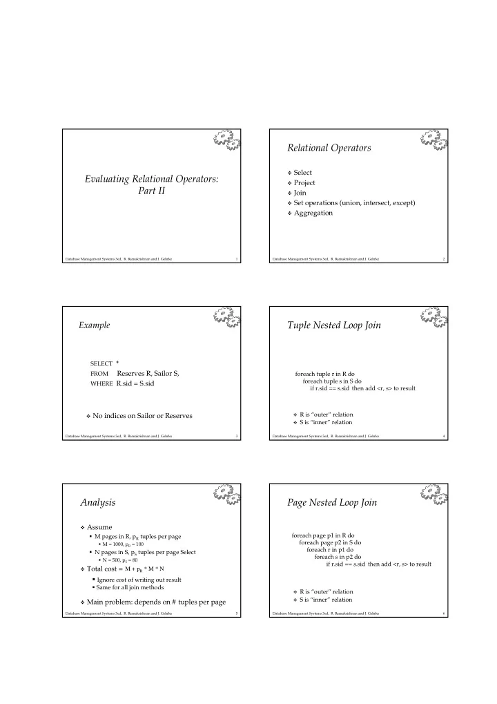 relational operators