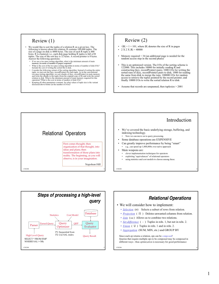 relational operators