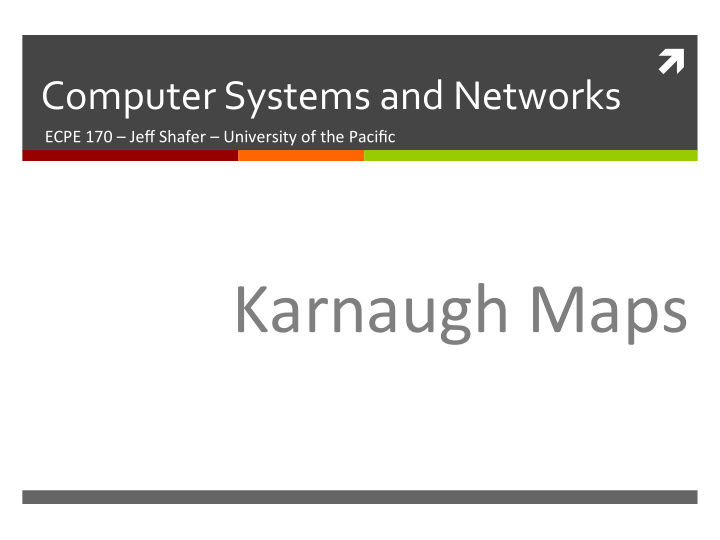 karnaugh maps