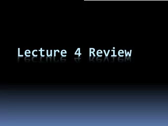 Lecture 4 Review  Question #1  Find the groupings in the following K-Map C  D C  D C  D C