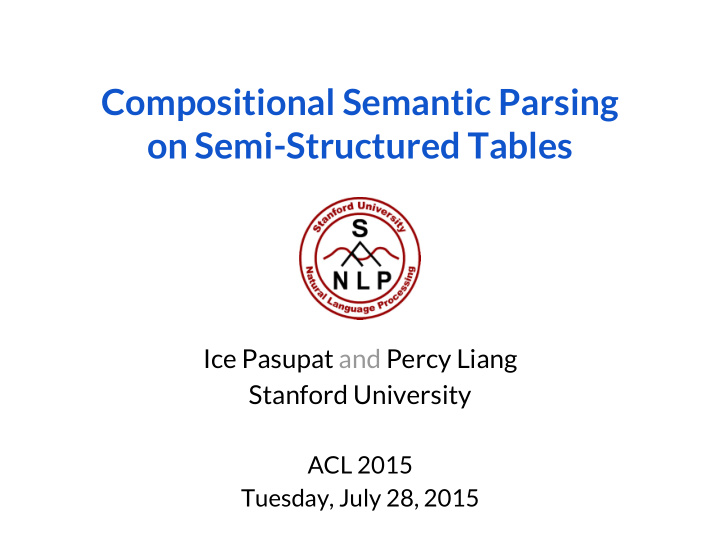 compositional semantic parsing on semi structured tables