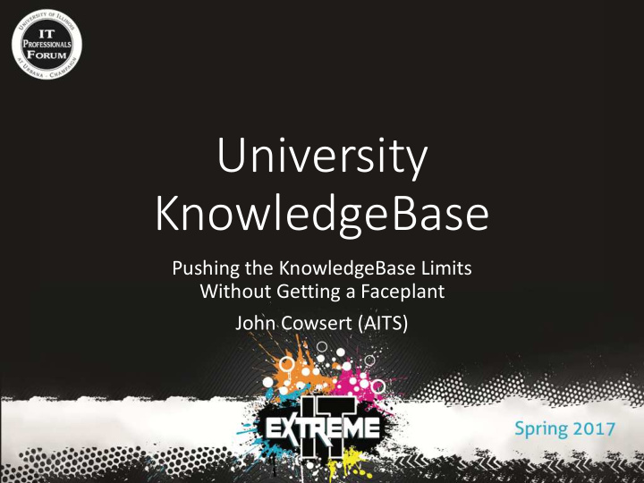 university knowledgebase