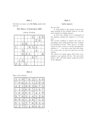 2  4 8  the solution contains the numbers 1 to 9 each  once.  2 9  The second condition is almost