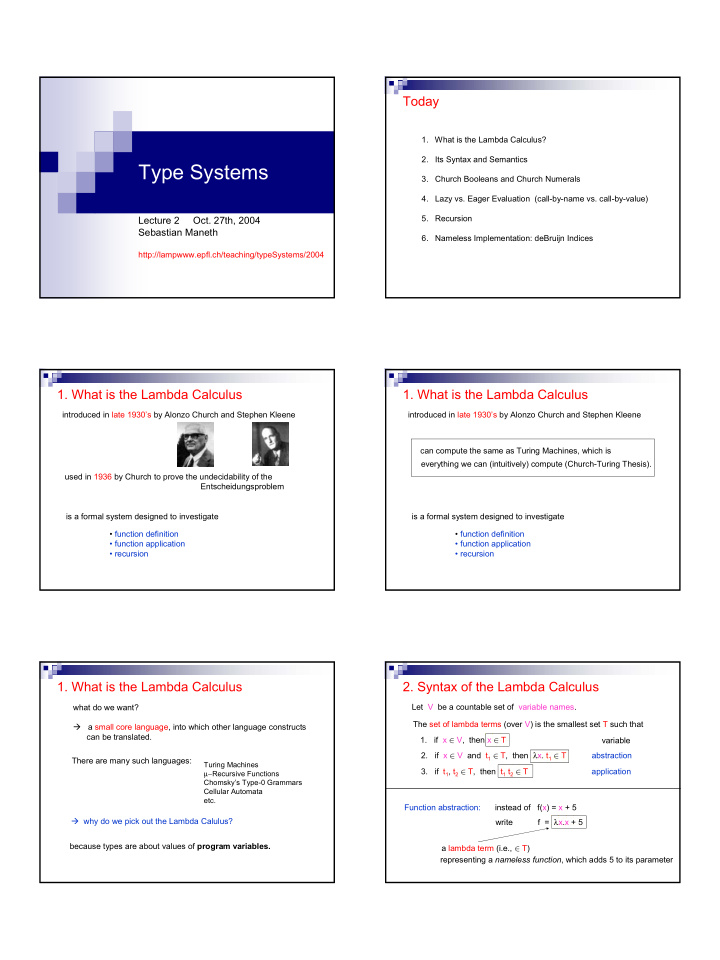 type systems