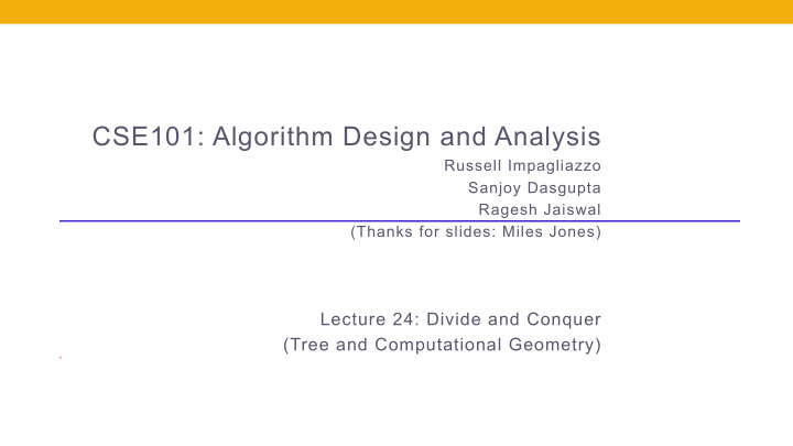 cse101 algorithm design and analysis