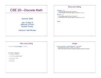 if n is even  Suppose p is false  n    2    = n + 1 if n is odd  Show a
