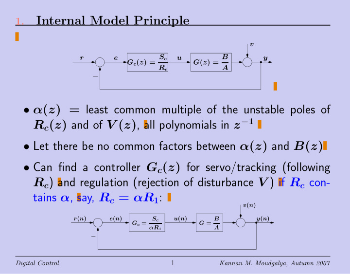 internal model principle