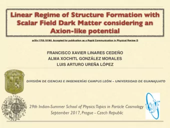 Linear Regime of Structure Formation with  Scalar Field Dark Matter considering an  Axion-like