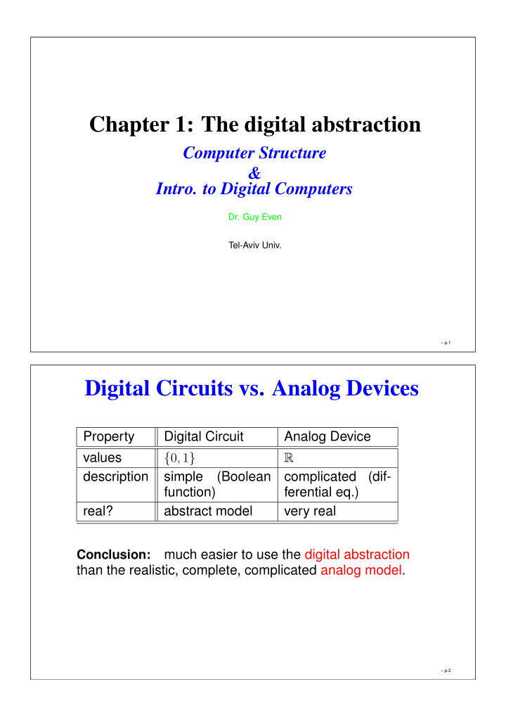 chapter 1 the digital abstraction