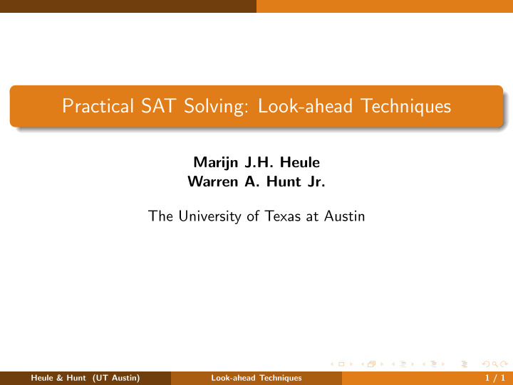 practical sat solving look ahead techniques