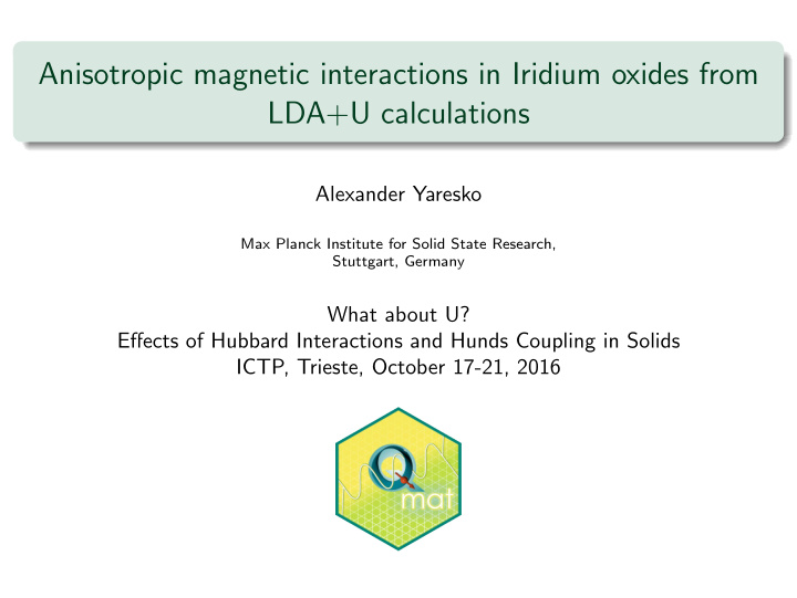 anisotropic magnetic interactions in iridium oxides from