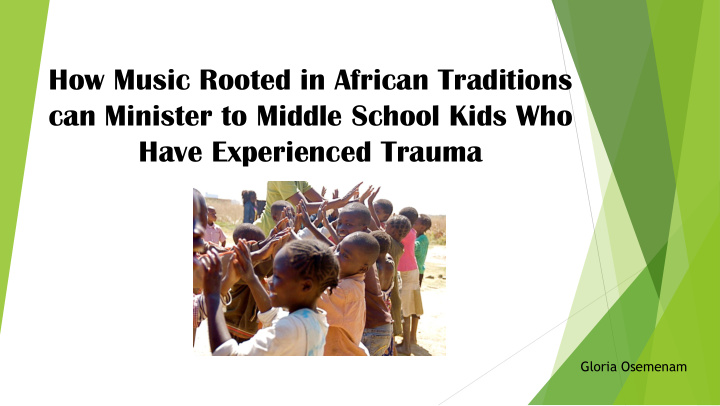 how music rooted in african traditions can minister to