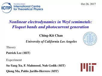Nonlinear electrodynamics in Weyl semimetals:  Floquet bands and photocurrent generation  Ching-Kit