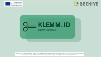 KLEMM.ID  WHAT IS  KL  EMM.ID?  KLEMM.ID  NEED  S  TO B  E  SOLVED