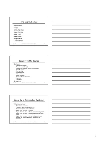 1  Principle of Easiest Penetration Principle of Easiest Penetration: An intruder must be  expected