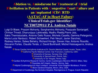 Ablation vs. Amiodarone for Treatment of Atrial  Fibrillation in Patients with Congestive Heart