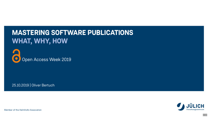 mastering software publications what why how