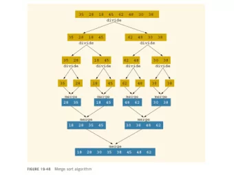 Merge Sort:  Summary  General algorithm:  Basic analysis:  Divide in half log(n) times,