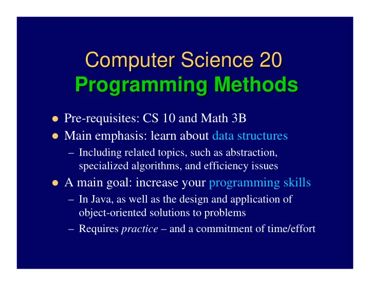 computer science 20 computer science 20 programming