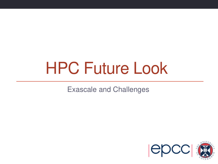 hpc future look