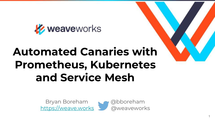 automated canaries with prometheus kubernetes and service