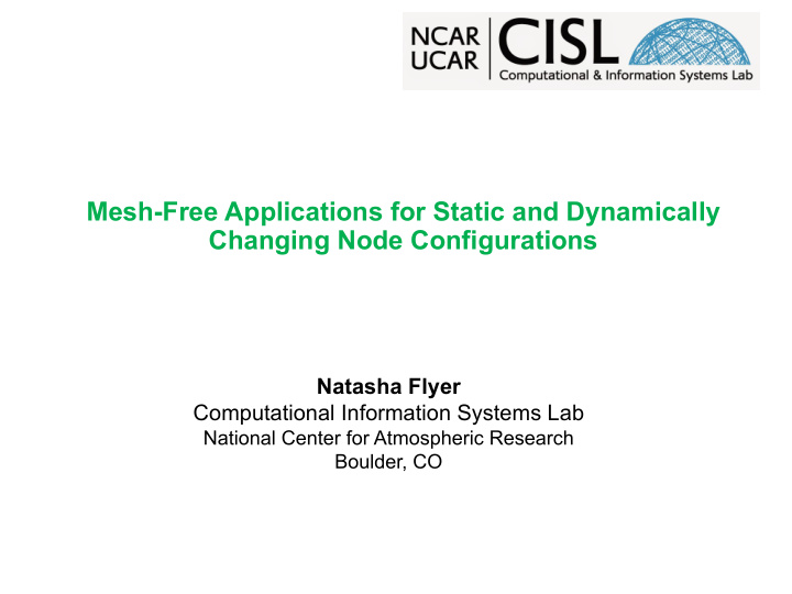 mesh free applications for static and dynamically