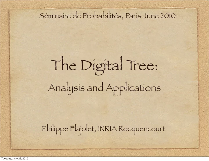 the digital t ree