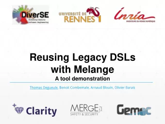 with Melange  A tool demonstration  Thomas Degueule, Benoit Combemale, Arnaud Blouin, Olivier